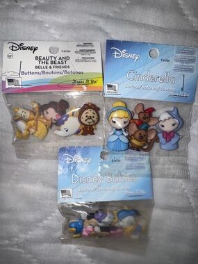 (3) Disney different theme buttons